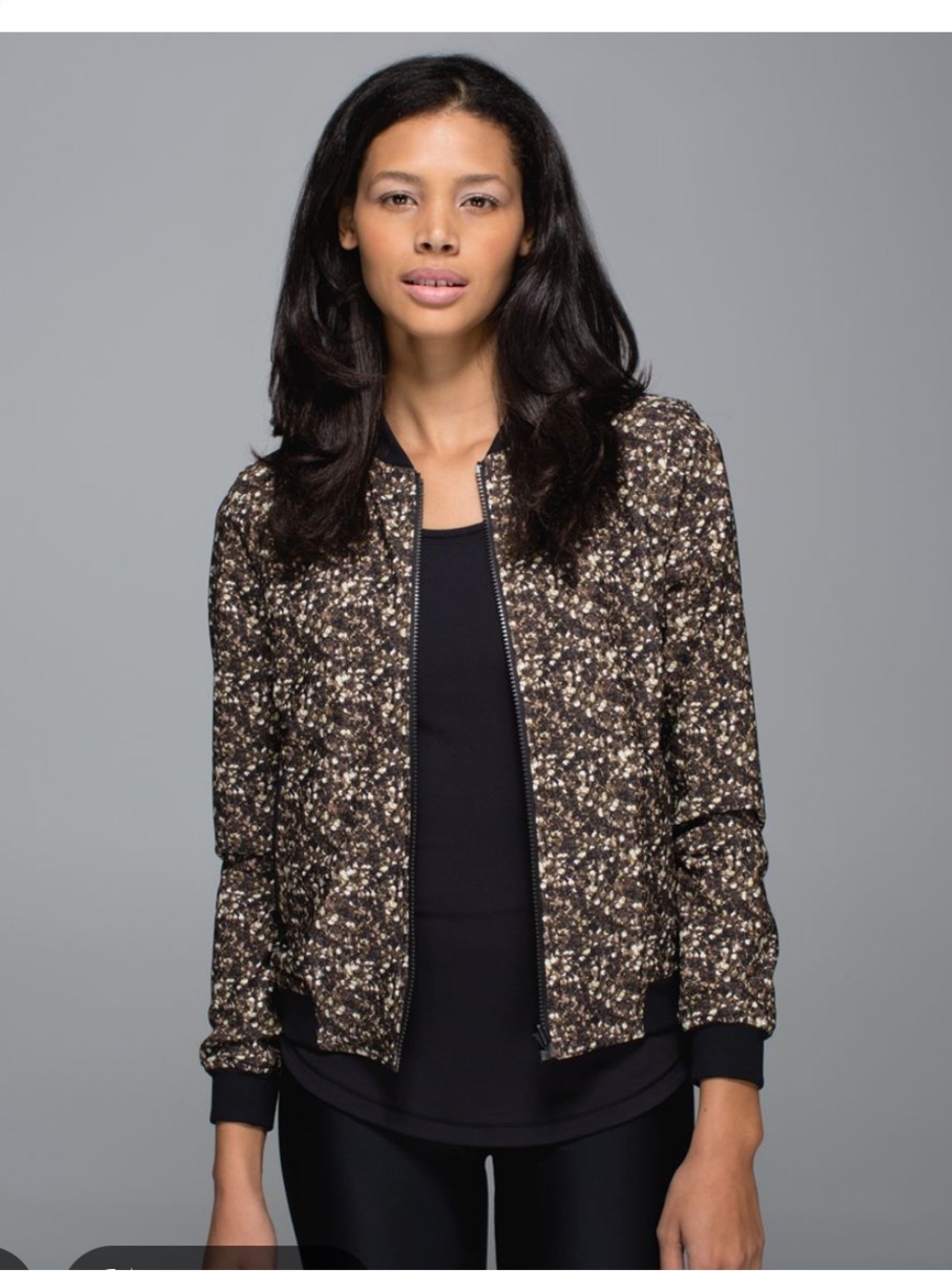 lululemon Party Bomb Reversible Bomber Jacket Shimmy Shimmer Multi